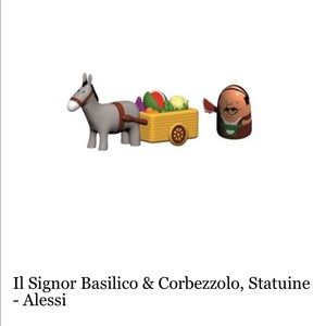NWT,Alessi Mr. Basil & Strawberry Tree, Figurines -
